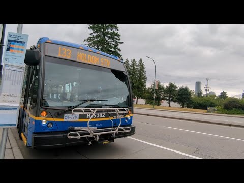TransLink 2025 NovaBus LFS CNG | H25102 | 133 Holdom Station
