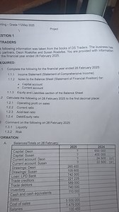 nting - Grade 112May 2025ProjectSTION 1TRADERSfollowing inf... | Filo