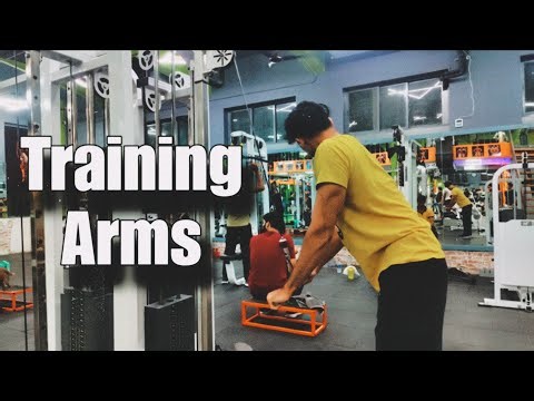 Training Arms with Friends | Bicep & Tricep Workout for beginners