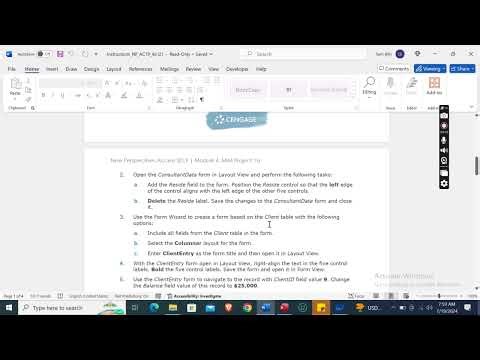 Access 2019 | Module 4: SAM Project 1a | Global Human Resources Consultants #newperspectives