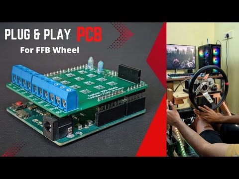 Custom PCB Shield for Arduino Force Feedback Gaming Wheel | Low budget Arduino Steering Wheel 🔥