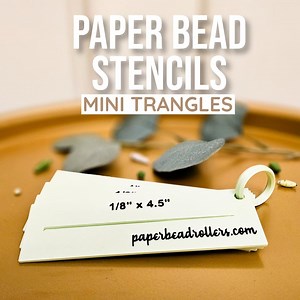 Mini Triangle Paper Beads Stencil - Etsy UK
