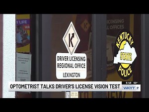 Ky. drivers, eye doctor discuss vision test for driver license renewals