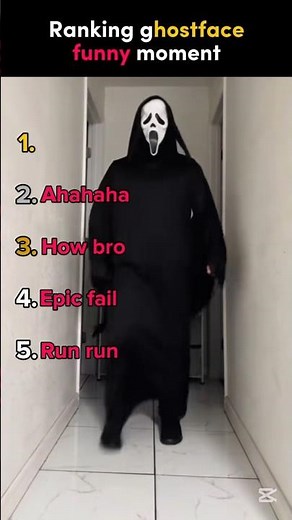 Ghost Face Funny Moments That’ll Make You Laugh Instead of Scream🤣😁 #GhostFace#HorrorFails#Comedy
