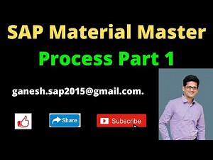 SAP Material Master Process Part 1 || SAP Master Data || S4 HANA Material Master || Best SAP Videos