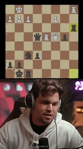Magnus Carlsen REACTS to HIS QUEEN SACRIFICE.