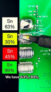 186K views · 738 reactions | See how different tin percentages in solder impact your work, from smooth flow to tricky melts! #SolderingTips #DIYElectronics #TinContent | Free Flow | Facebook