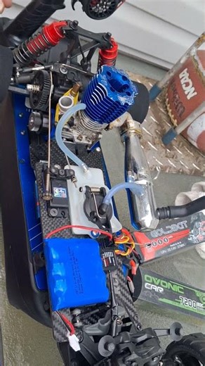 Drag jato with os max 21 tm 😍 #rccar #traxxas #nitro