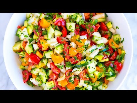 Chopped Cucumber Tomato Salad Recipe
