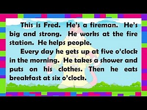 Reading Short Stories for Grade 2 with Voice Over
