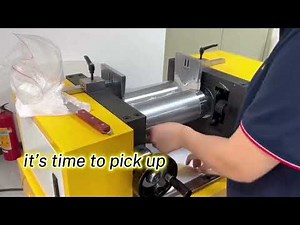 lab two roll mill to process pvc powder