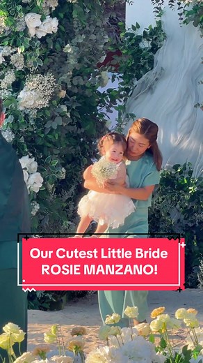 Our Cutest Little Bride Rosie Manzano at Mommy and Daddy's Wedding