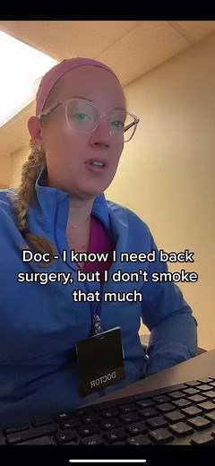 There is a 50% failure rate of spinal fusion in patients that use nicotine products! That includes vaping, dipping, gum, or cigarettes! #smoking #backpain #backsurgery #neurosurgery #spinesurgery