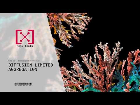 How to Build Diffusion Limited Aggregation with POPX - TouchDesigner Tutorial