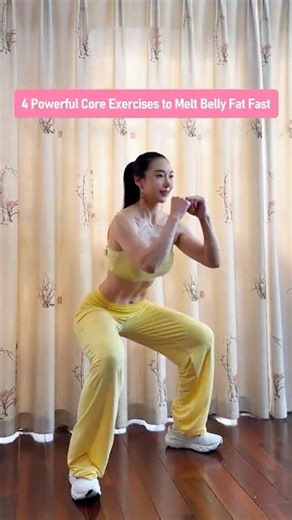 4 Simple Core Exercises to Burn Stubborn Belly Fat and Build Visible Abs at Home