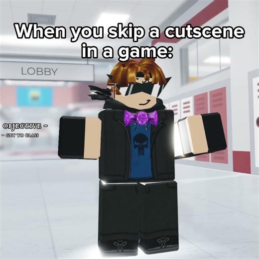Never Skip Cutsvenes. #roblox #meme #robloxmeme #animation #bome