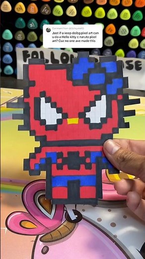 Hello Kitty Pixel Art #hellokitty #pixelart #pixel #diy #sanrio