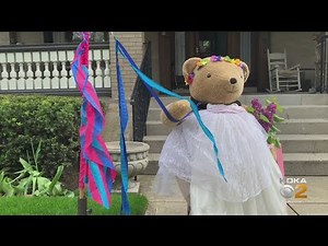 Oakland Woman Lightens Neighborhood Spirit With Giant Teddy Bear