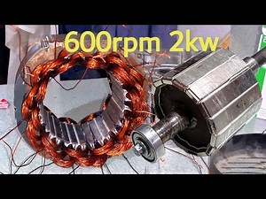 low rpm generator 2kw 600rpm winding | free energy generator wind turbine generator