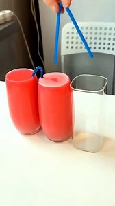 Divide the juice equally into glasses using straw 🤔 #shorts | XOSS Facts