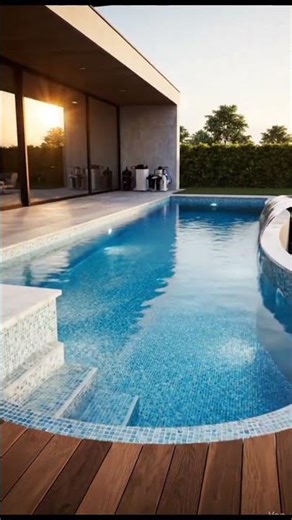 Luxury Pool Timelapse 💦 From Dirt to Dream Swimming Pool #shorts #luxury #ai #aivideo
