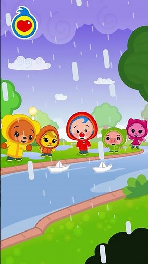 Lluvia, Lluvia Aquí Estás... ¡Has Venido a Visitar! 🌧️🫣 #CancionesInfantiles #Shorts #PlimPlim
