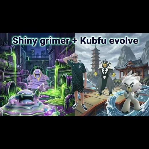 Shiny Grimer + Kubfu Evolve ✨🥊 Pokémon GO #pokemongo #ポケモンgo #shinypokemon #pokemonshorts #fyp