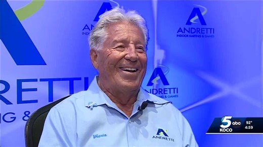 Racing legend Mario Andretti visits OKC for grand opening of karting facility