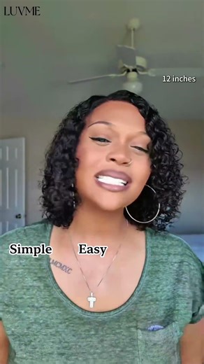 Side part, wet and wavy, giving effortless glow all day 💜#luvme #luvmehair #luvmeforyou