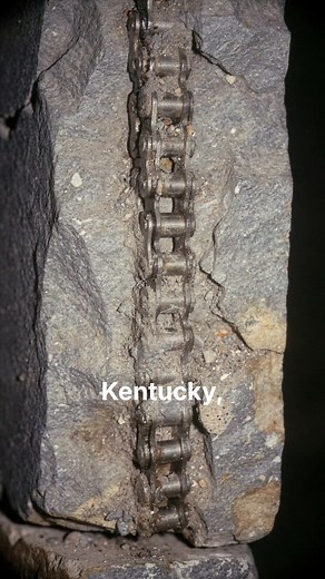 350 Million Year Old Bike Chain Found in Limestone?