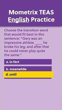 English Practice Question with Lydia! | TEAS 7 Prep