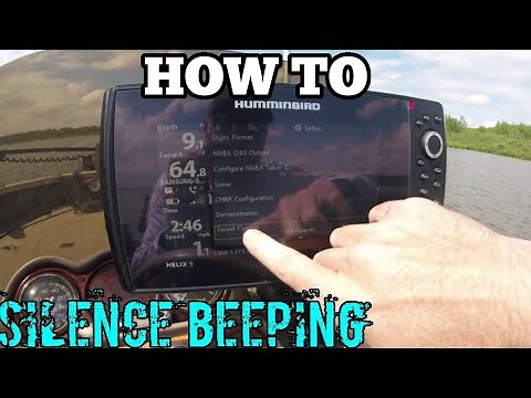 Humminbird Helix Sound Off Tutorial ( Annoying Beeping )