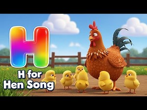 H for Hen Song for Kids | Hen and Chicks Nursery Rhyme | ABC Animal Song