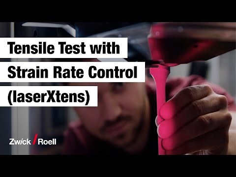 laserXtens extensometer: Strain rate control – ISO 6892 Method A1
