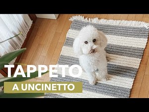 Come fare un tappetto rettangolare a uncinetto con punto medio alto chiuso