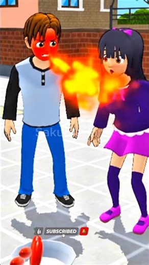 Yuta Mio's Red Chili Challenge 🌶️ #sakuraschoolsimulator #minecraftshorts #reelschallenge