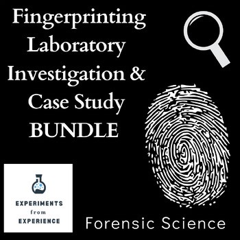 Forensic Science Fingerprint Lab & Case Study Mini Bundle (High School)