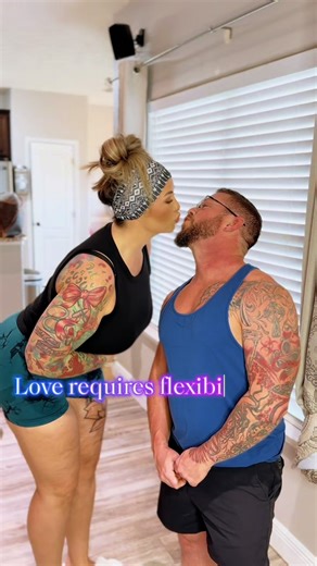 Thankfully we’re flexible 😜 #shortking #tallqueen #oddcouples #funnycouples #unconditionallove