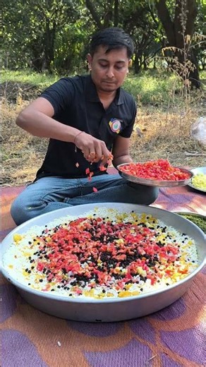 Bombay Bhel Puri on the Village Farm! 🌾 #mumbaistreetfood #mumbaibhelpuri #streetfood