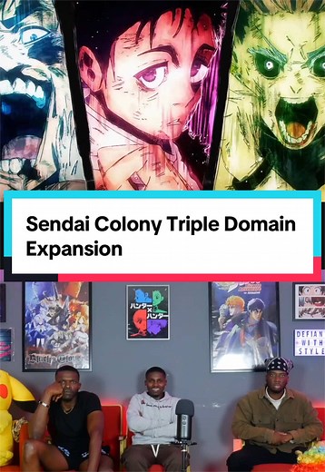 Sendai Colony Triple Domain Expansion #anime #animefyp #jujutsukaisen #jjk #yuta