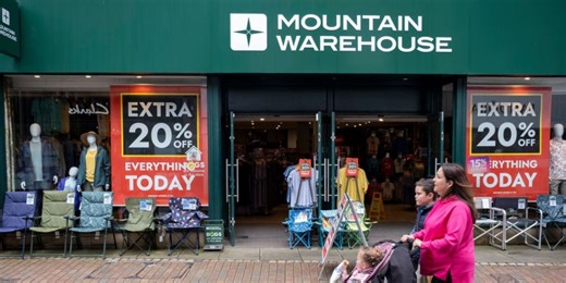 Economy alert: Mountain Warehouse to open up to 50 new stores in win for Britain's high streets