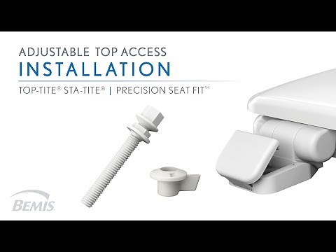Installation: Adjustable Top Access Toilet Seat - Never Loosens