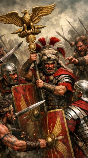 ¿Quién protegía el honor de Roma? Conoce al Aquilifer 🦅⚔️ #romaeterna #historiamilitar