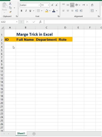 Marg trick in Excel #excel #microsoftoffice #exceltips #exceltricks #wordtipsandtricks