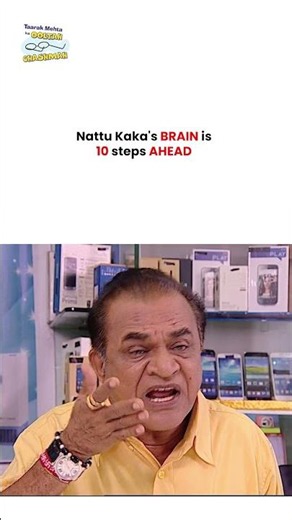 Nattu Kaka's brain is 10 steps ahead ! #tmkoc #funny #jethalal #daya #shortsfeed