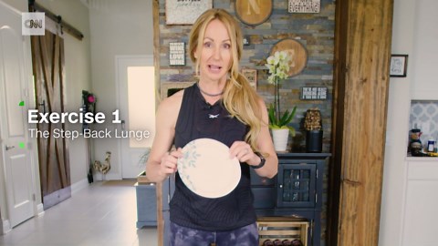 Grab a paper plate and try this quick and surprisingly challenging total-body workout