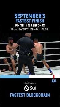 Johan Ghazali owns September’s fastest finish with a first-round demolition of Zakaria El Jamari 🔥