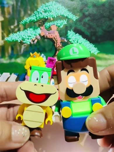 Triple Lego Mario PRESS their botton’s and see what’s happened #funny #shorts #trending #asmr , A91