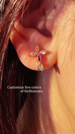These Birthstone Cross Earrings Are Going Viral Right Now ✨