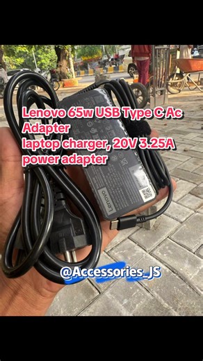 Lenovo 65w USB Type C Ac Adapter laptop charger, 20V 3.25A power adapter
